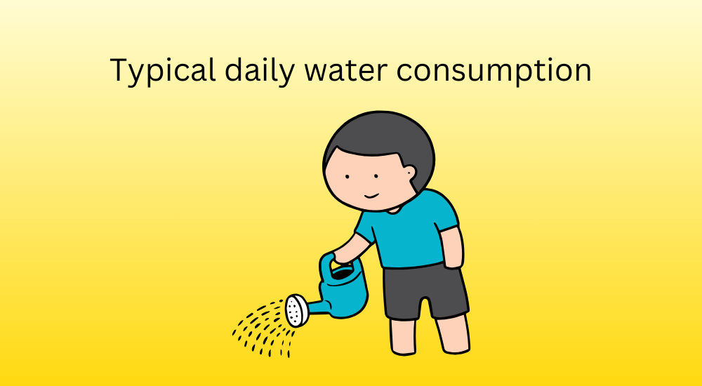 Normal water consumption